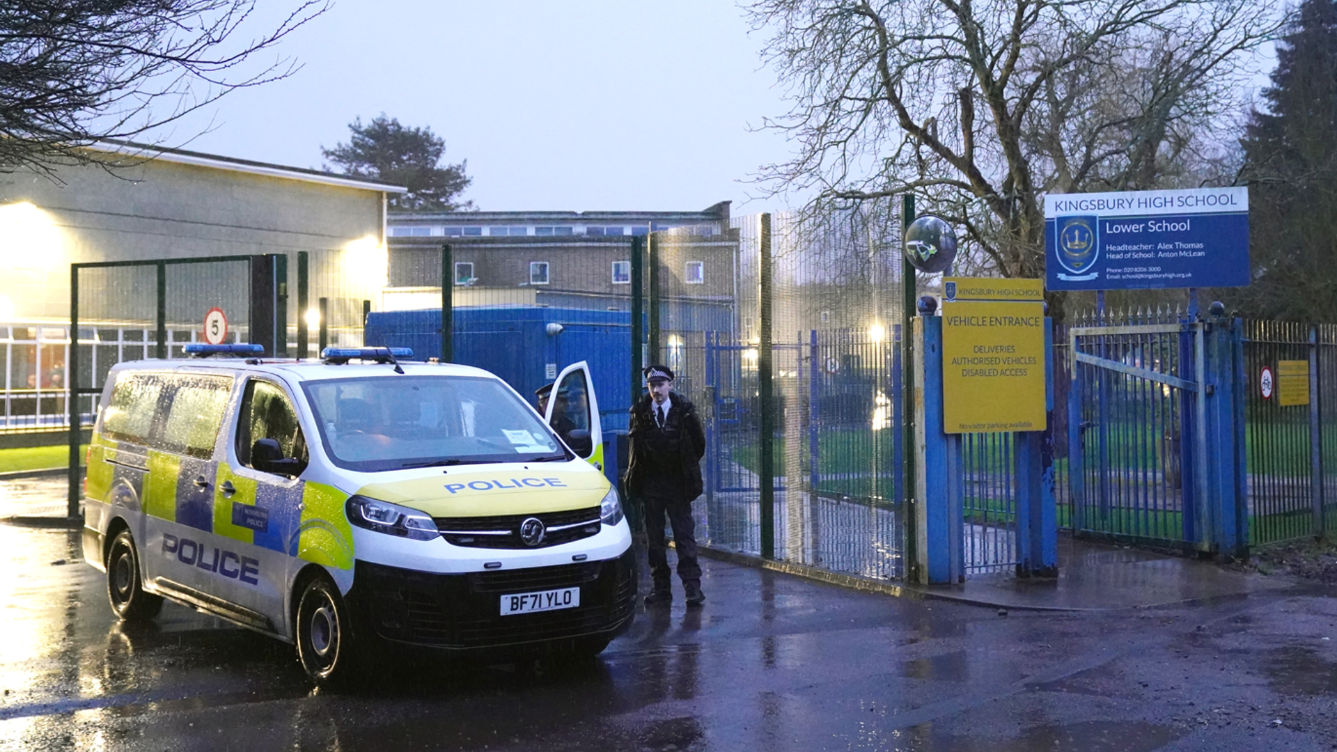 School stabbing victims 'not in life-threatening condition' - as teen still in custody