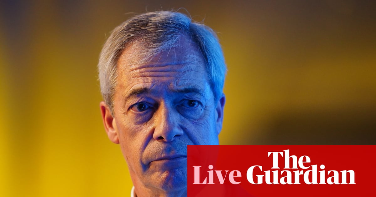 Farage backs Tory attack on Muslim iftar event, saying public prayer ‘was a shock’ – as it happened