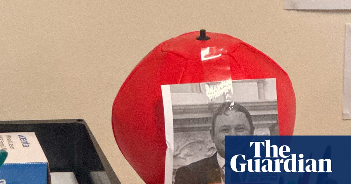 Local reporter ‘shocked’ over picture of his face on punchbag at UK town hall