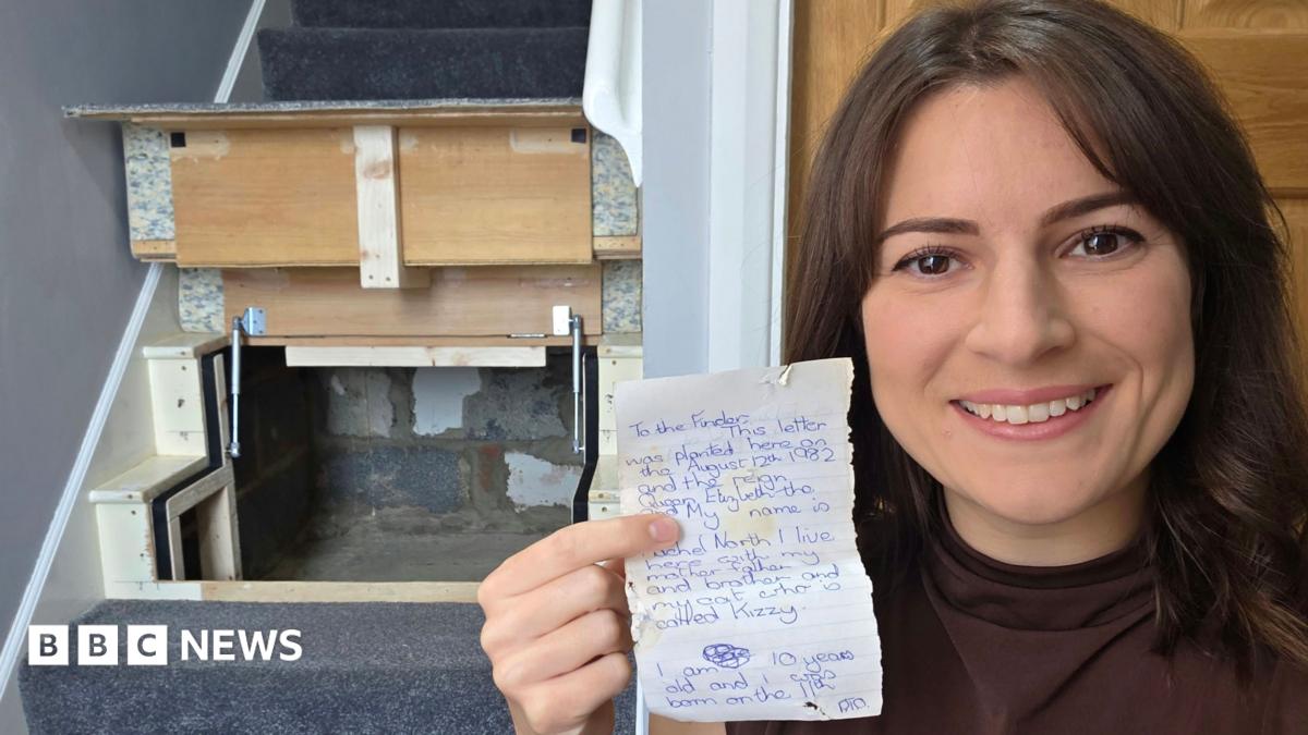 Child's hidden letter found after 44 years