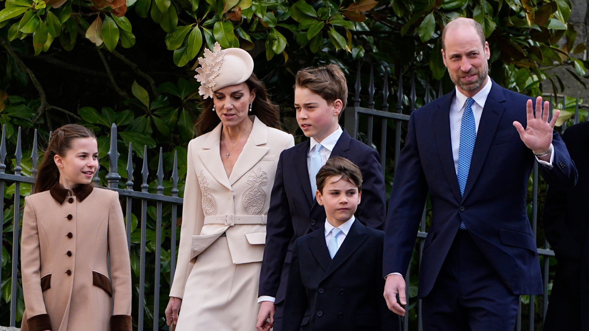 William, Kate and children attend royal Easter service for first time since her cancer diagnosis