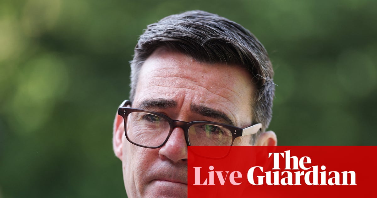 UK politics: Burnham pauses early prisoner release scheme due to start in September – as it happened