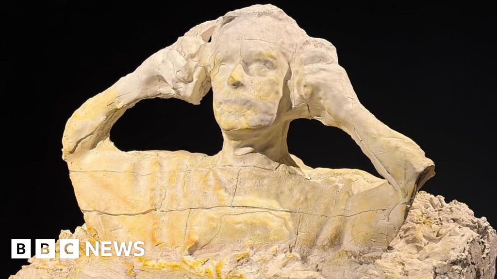Artist uses factory waste to create sculptures