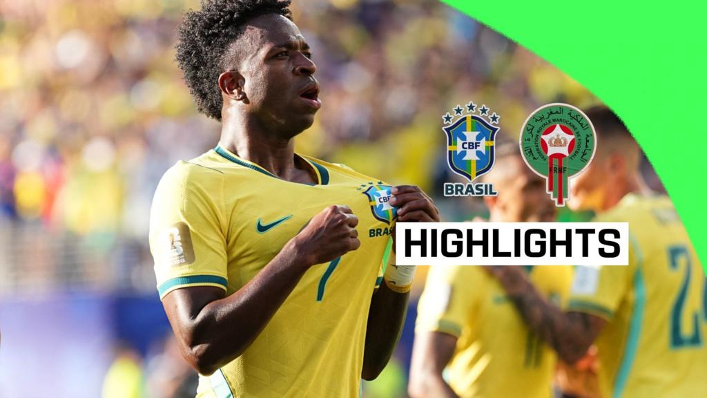 Spectacular Vinicius Jr goal earns Brazil draw against Morocco