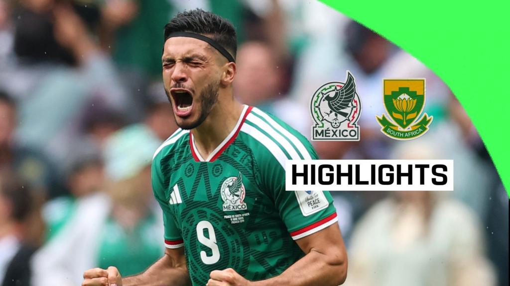 Three red cards shown as Mexico beat South Africa in opener