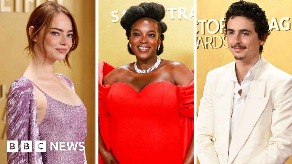 Actor Awards: The red carpet in pictures
