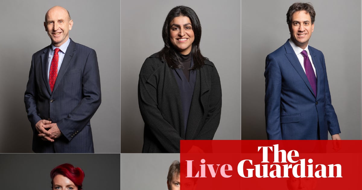 Healey made chancellor, Miliband named foreign secretary and Yvette Cooper becomes health secretary as Burnham picks cabinet – UK politics as it happened
