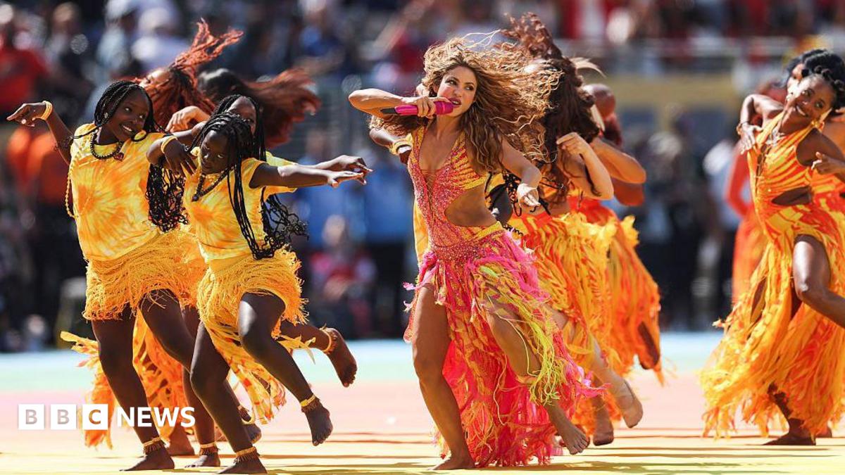Shakira, Madonna, Justin Bieber and BTS perform at colourful World Cup half-time show