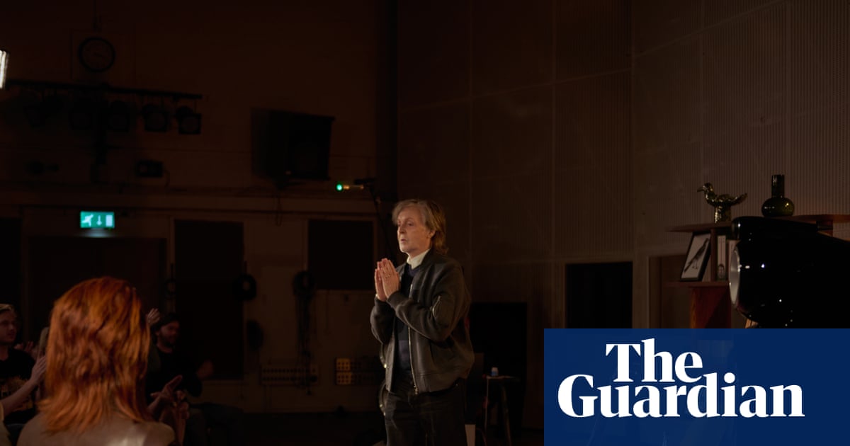‘It’s a bit emotional’: Paul McCartney plays new songs to fans at Abbey Road