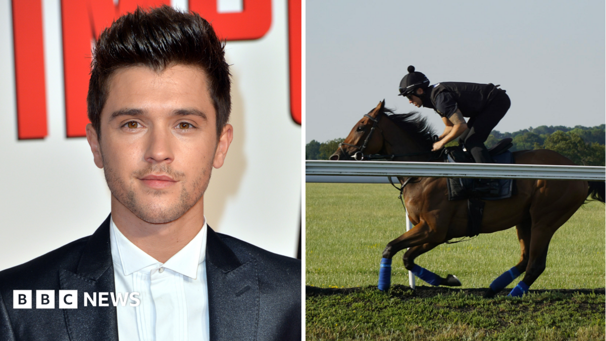 Boy band star swaps stage for racecourse