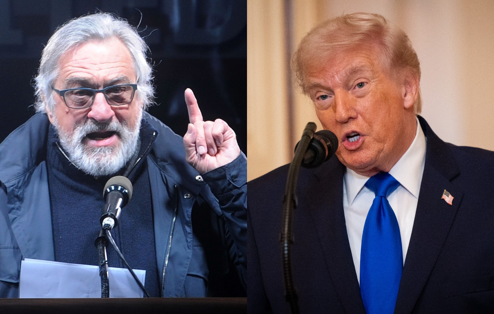 Robert De Niro gets emotional during passionate call to “save this country” from f***** up” Trump