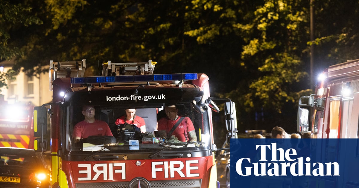 Homes evacuated as firefighters tackle railway embankment blaze in east London