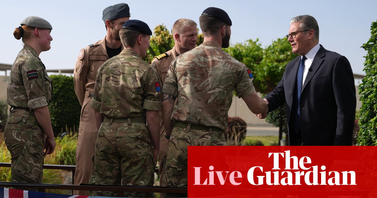 UK politics: Starmer warns ‘lot of work to do’ to make ceasefire permanent at start of talks in Gulf - as it happened