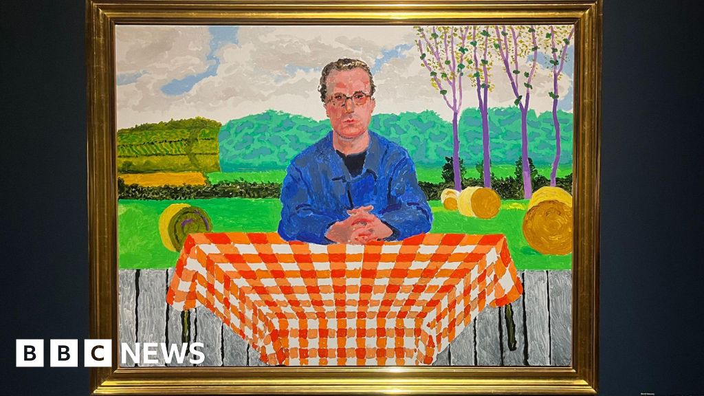 'Pinch me moment' for optometrist painted by Hockney