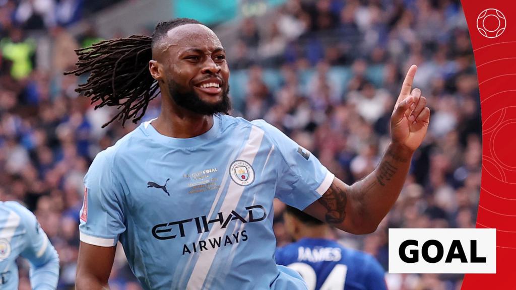 'Wow!' - Semenyo scores 'special' goal to win FA Cup for Man City
