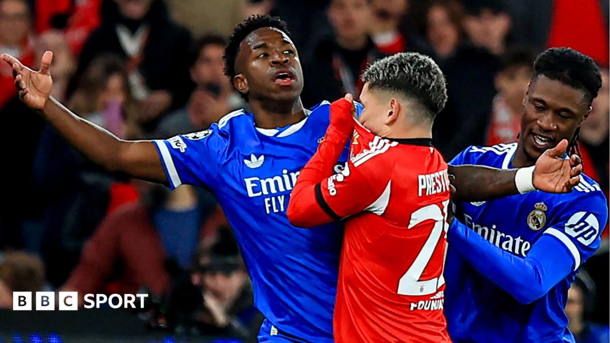 Uefa investigates as Benfica player denies racially abusing Vinicius