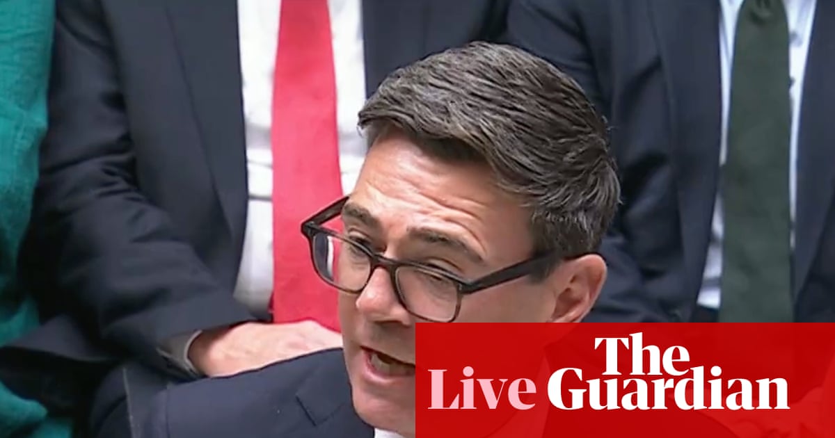 Burnham says Brexit brought ‘decade of low growth’ in first Commons address as prime minister – as it happened