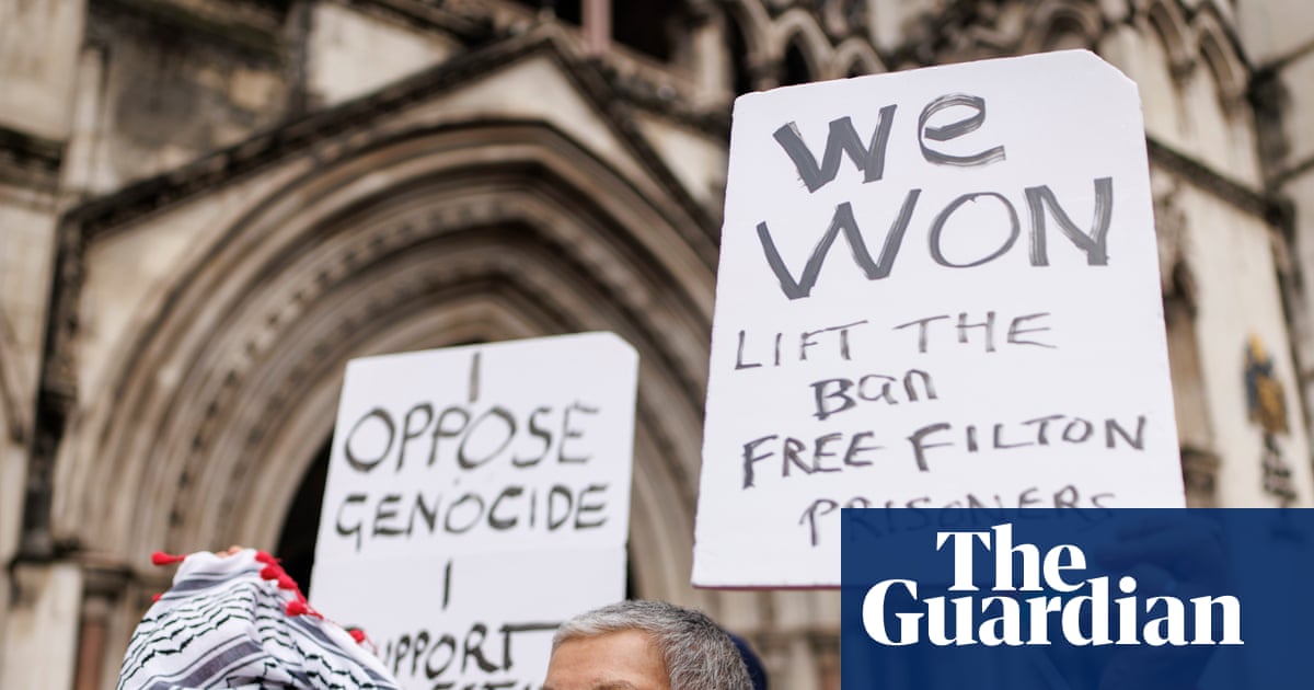 Opponents of Palestine Action ban celebrate court ruling that proscription is unlawful – video