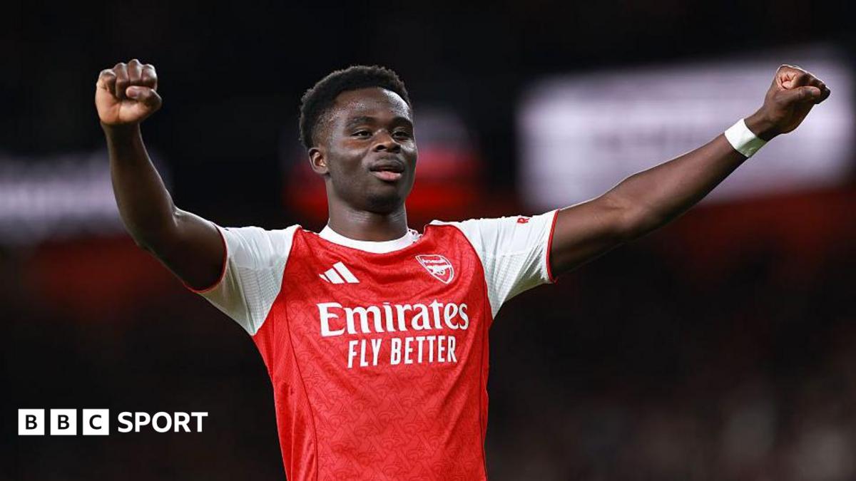 Saka 'hopes to win everything' after new Arsenal deal