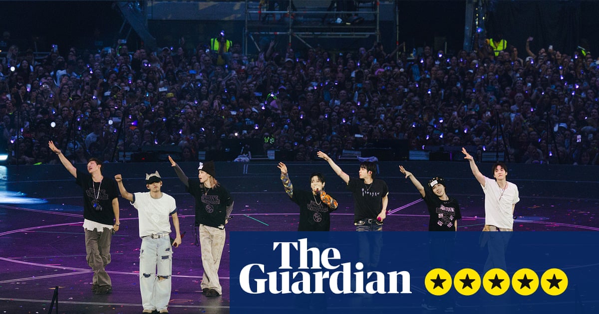 BTS review – pure joy and astonishing versatility at K-pop titans’ first UK show in seven years
