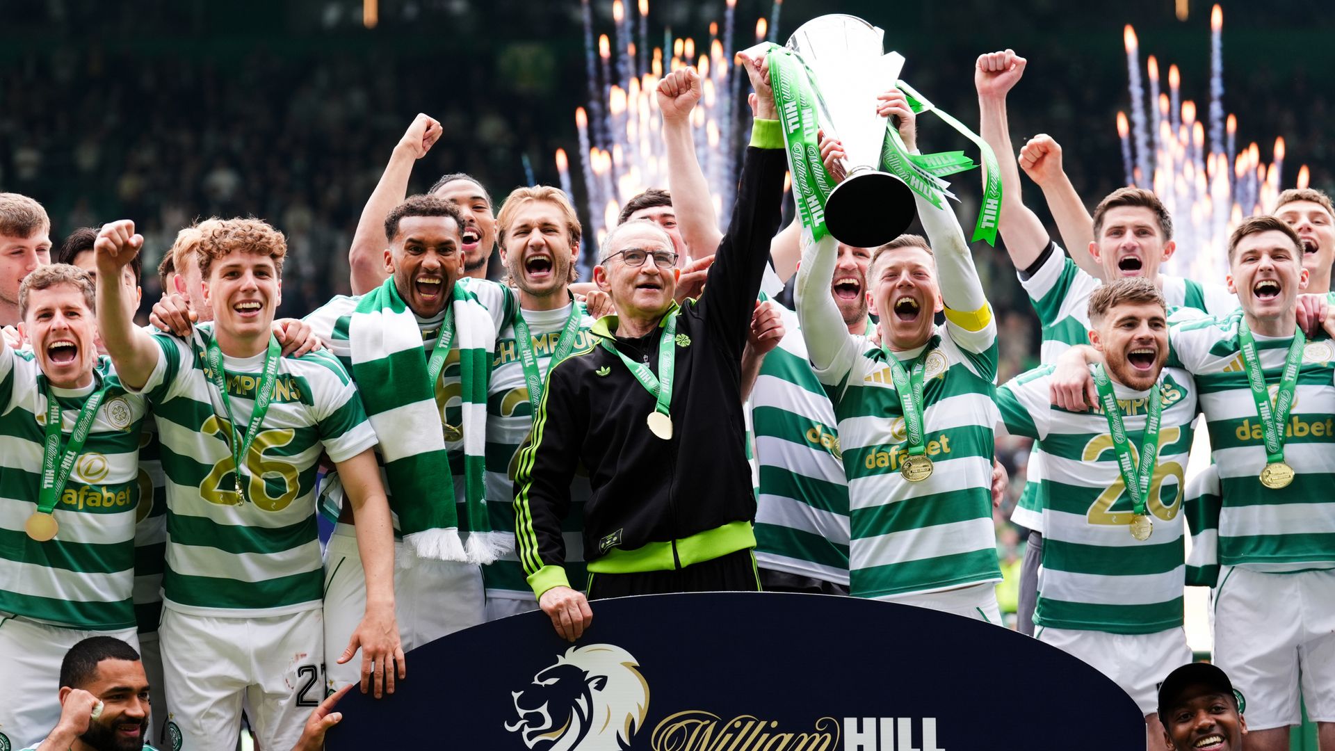 Agony for Hearts as Celtic claim Scottish Premiership title after VAR and pitch invasion drama